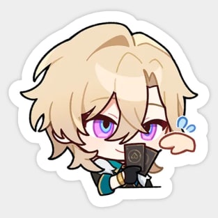 Honkai Star Rail Chibi Aventurine 2 Sticker